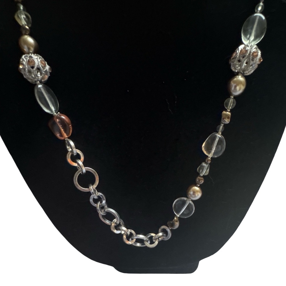 Vintage |  Napier | Beaded Necklace with Silver Accents